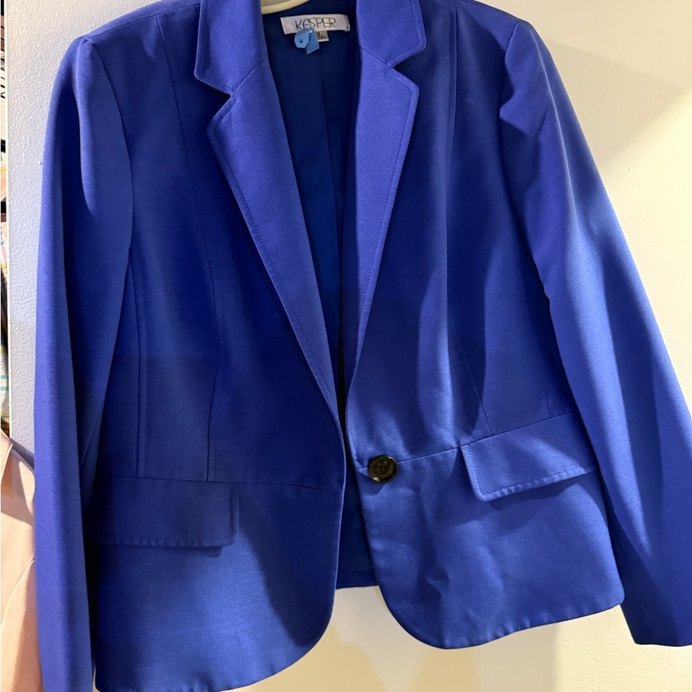 Kasper Women's Royal Blue Suit Jacket